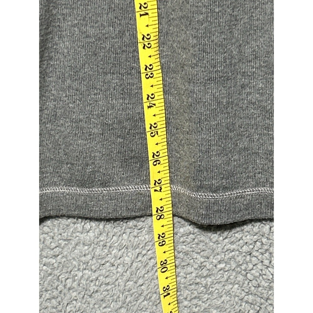 Gray Cotton Wool Blend 1/4 Zip Eddie Bauer Pullover Sweater Mens Medium - Picture 4 of 11